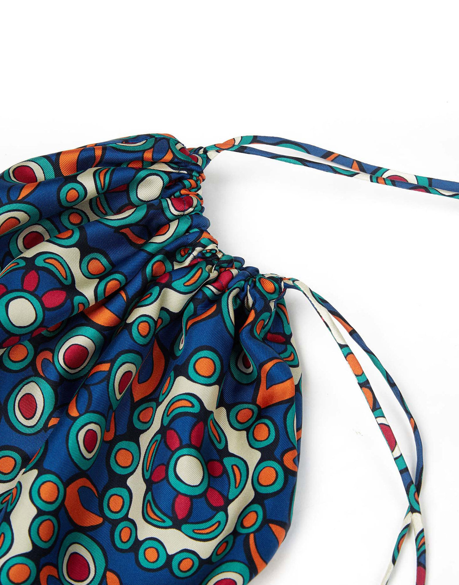 LaDoubleJ Silk Sack Bag Kaleidoscope Bluette BAG0023SIL001KAL0005