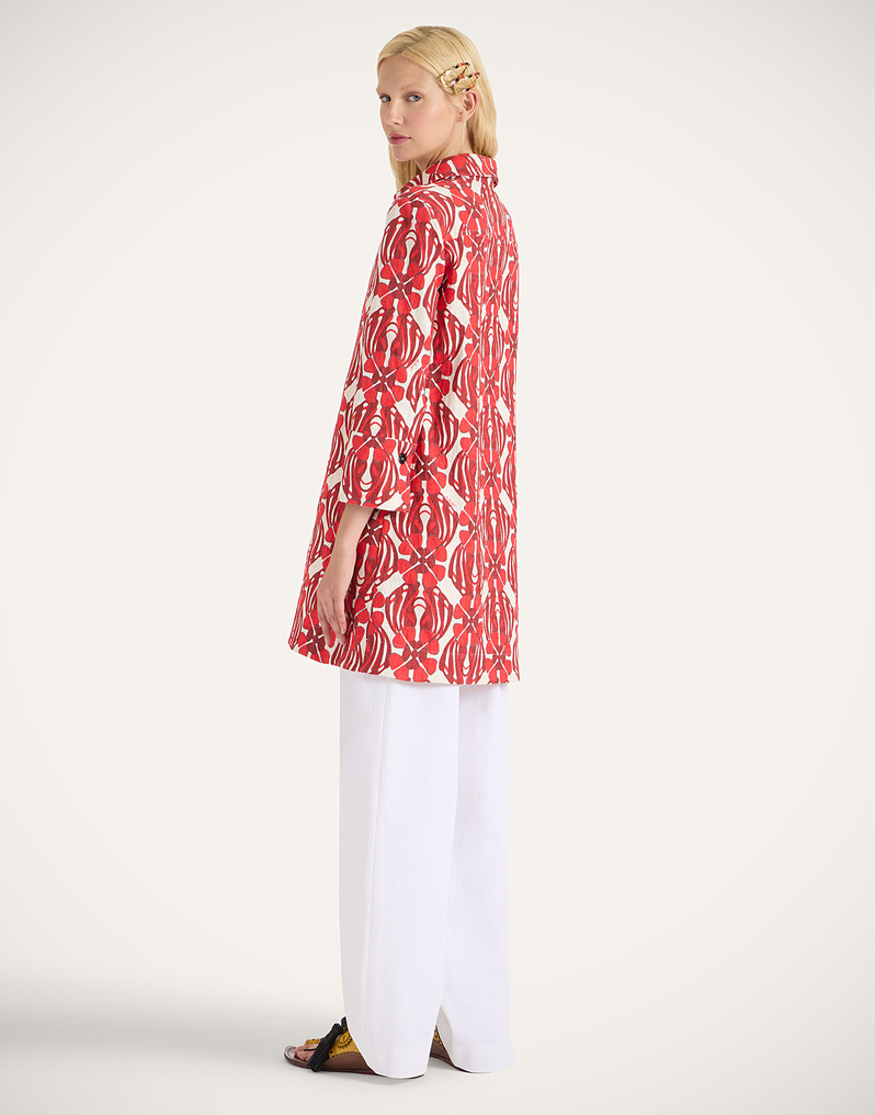 La DoubleJ Short Artemis Dress La DoubleJ Short Artemis Dress Clover Red DRE0180COT005CLO05RE01