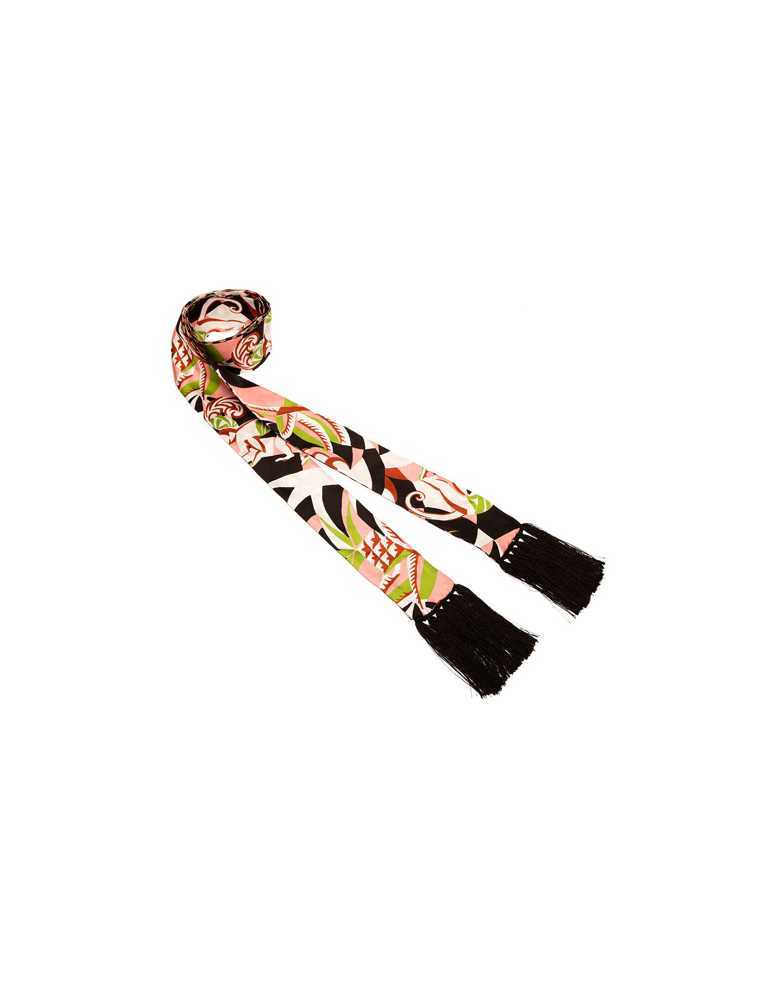 LaDoubleJ Flapper Skinny Scarf Tom Tom + Ping Pong SCA0010SIL001VAR0010