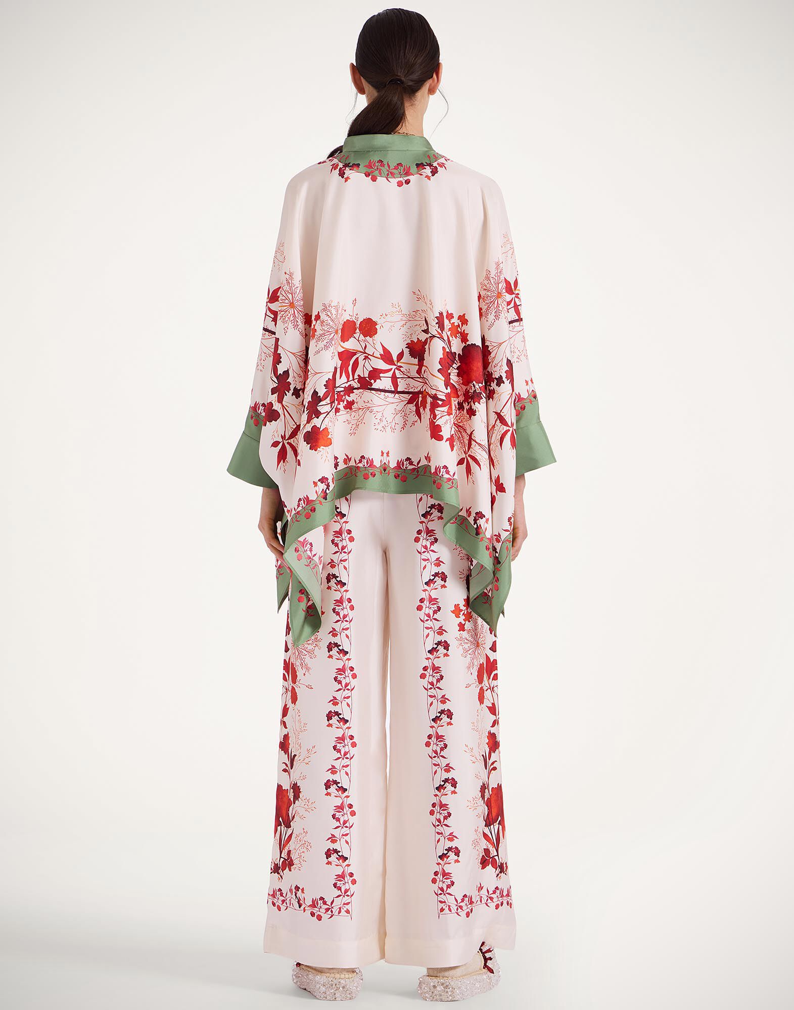 La DoubleJ Palazzo Pants Woodland Plac&eacute;e Camouflage TRO0026SIL006WOD01GR08