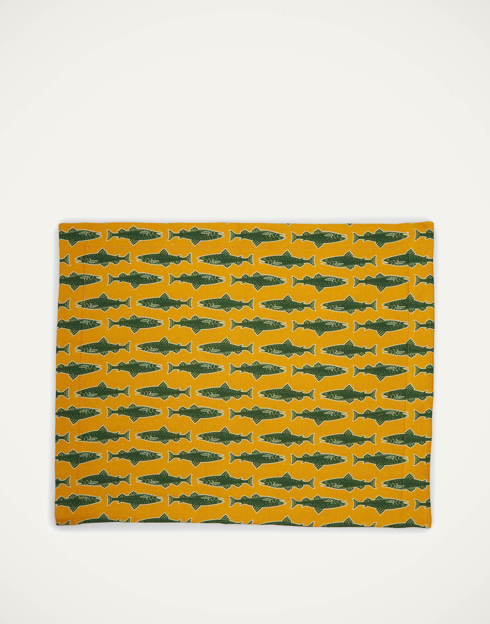 La DoubleJ Placemat Set Of 2 Como Fish Yellow TBM0001LIN005CMF0001