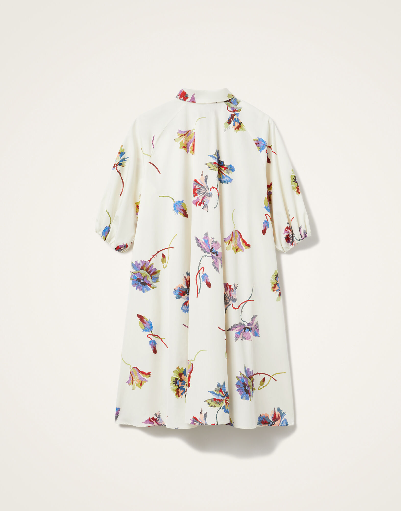 La DoubleJ Sunburst Dress Infiorata White DRE0471COT039INF01WH01