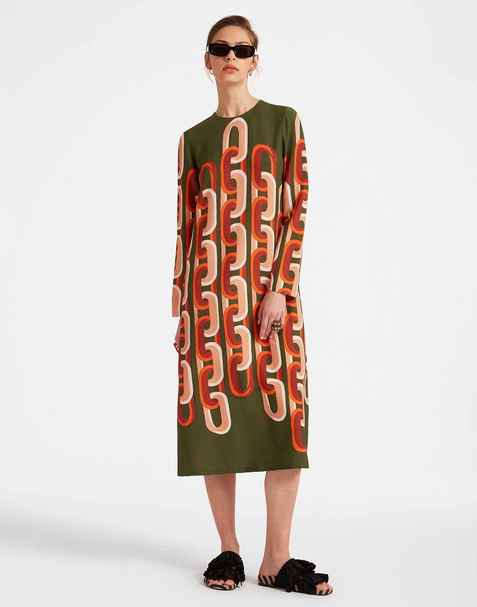 Camouflage swing dress cheap