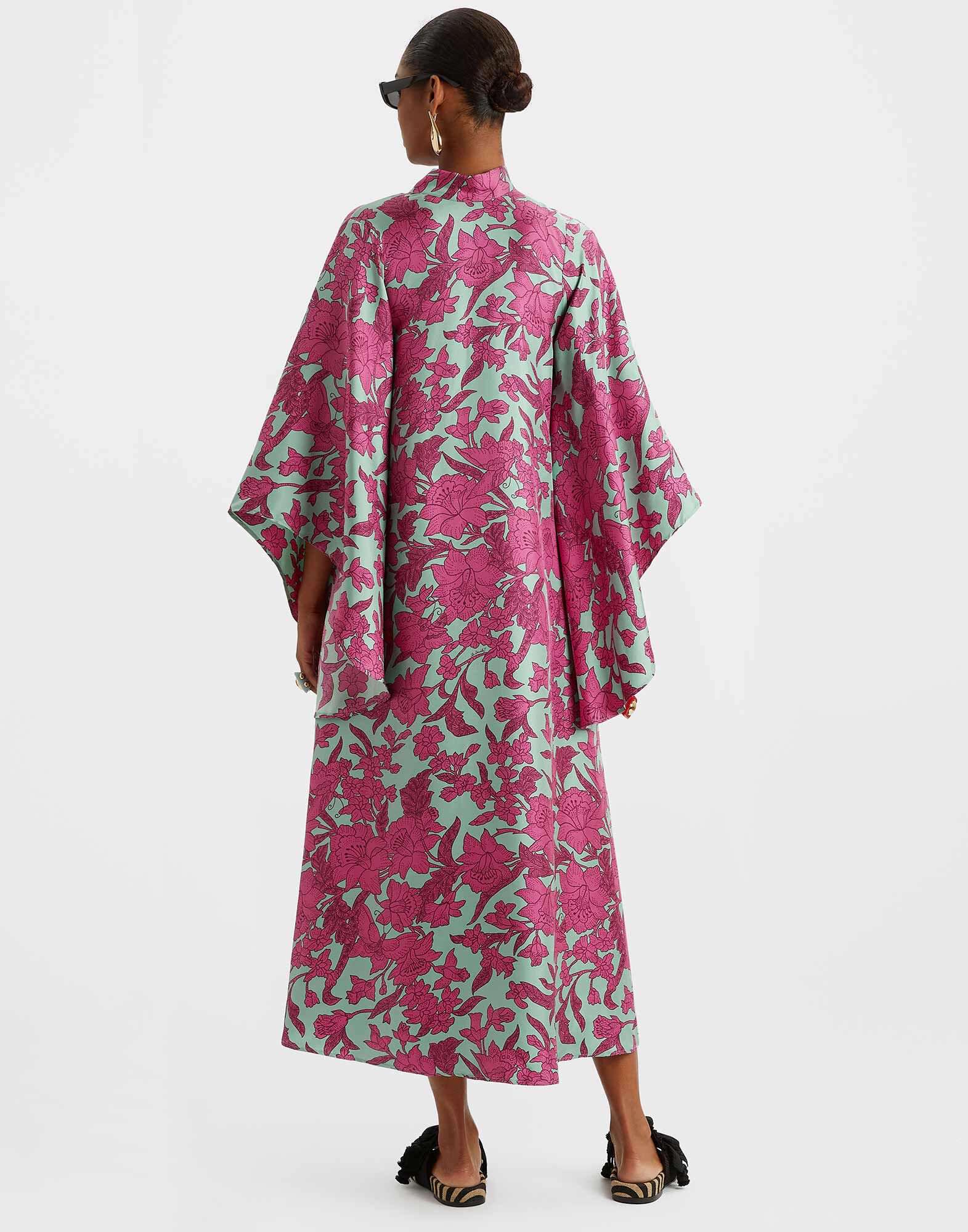 La DoubleJ Magnifico Midi Dress Lilium Purple DRE0702SIL001LIL01PU01