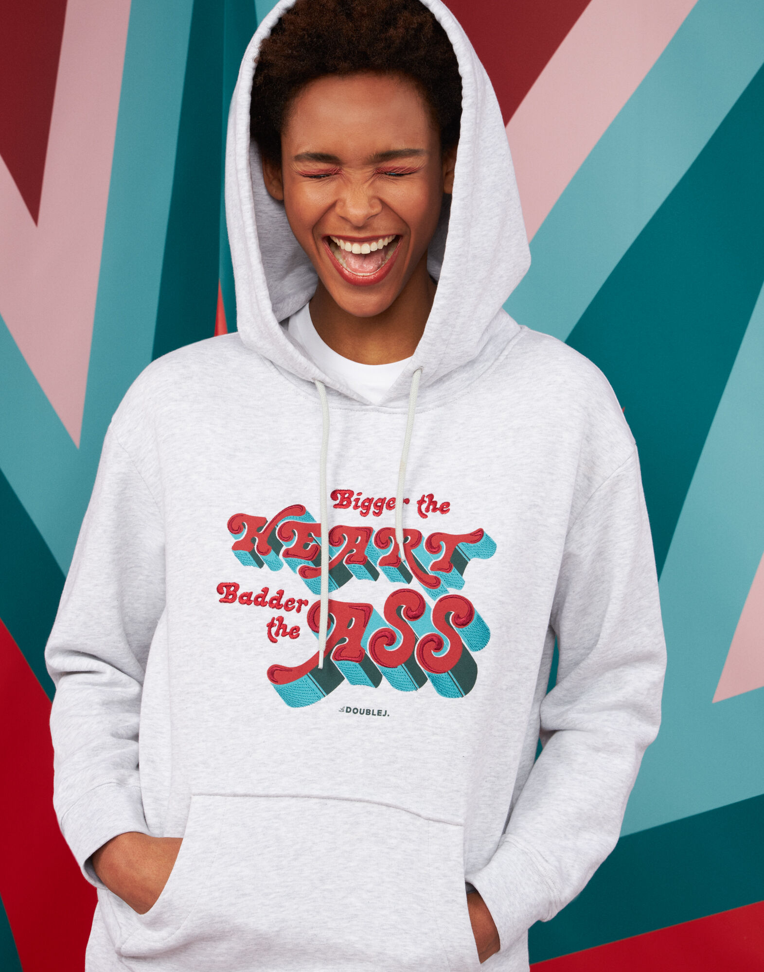 LaDoubleJ Sporty Sweater BadAss Slogan SWE0005JER013BAD0001