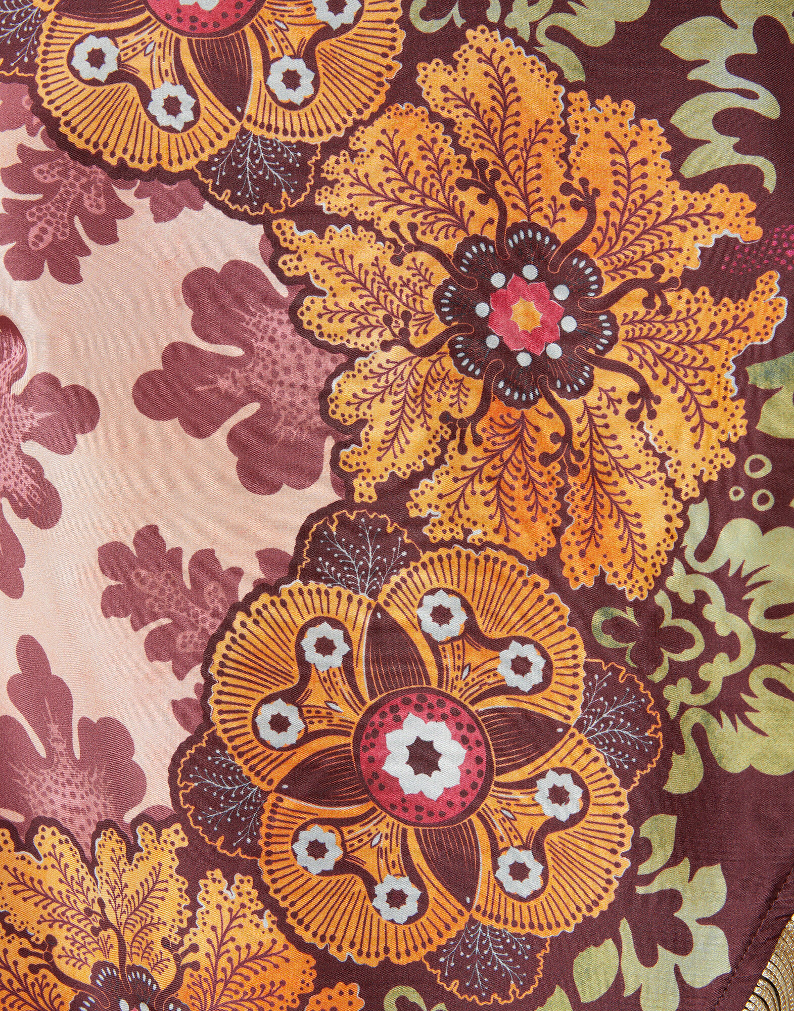 La DoubleJ Scarf Top Bounty Plac&eacute;e Burgundy TOP0160SIL009BOU01RE07