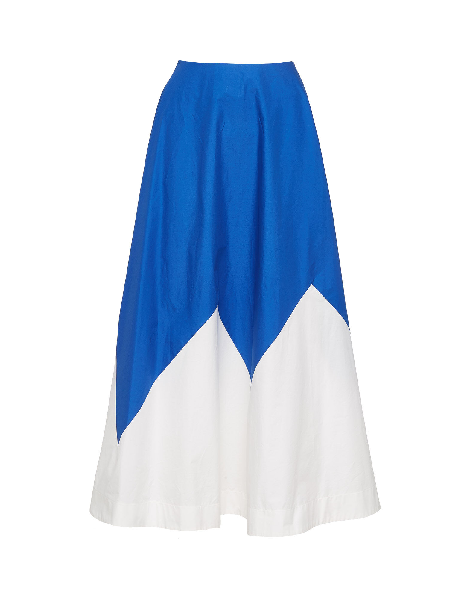 La DoubleJ Holiday Skirt Solid Blue SKI0062COT001BLU0005