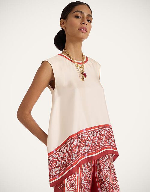 La DoubleJ San Carlo Top Cobra Placée Red TOP0157SIL006COB01RE01