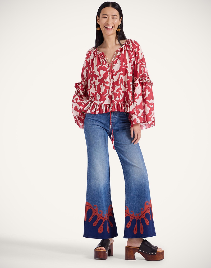 La DoubleJ The Tomcat Roller Jeans La DoubleJ The Tomcat Roller Jeans Deep In The Pacific Blue TRO0167DEN011PCF04BU03