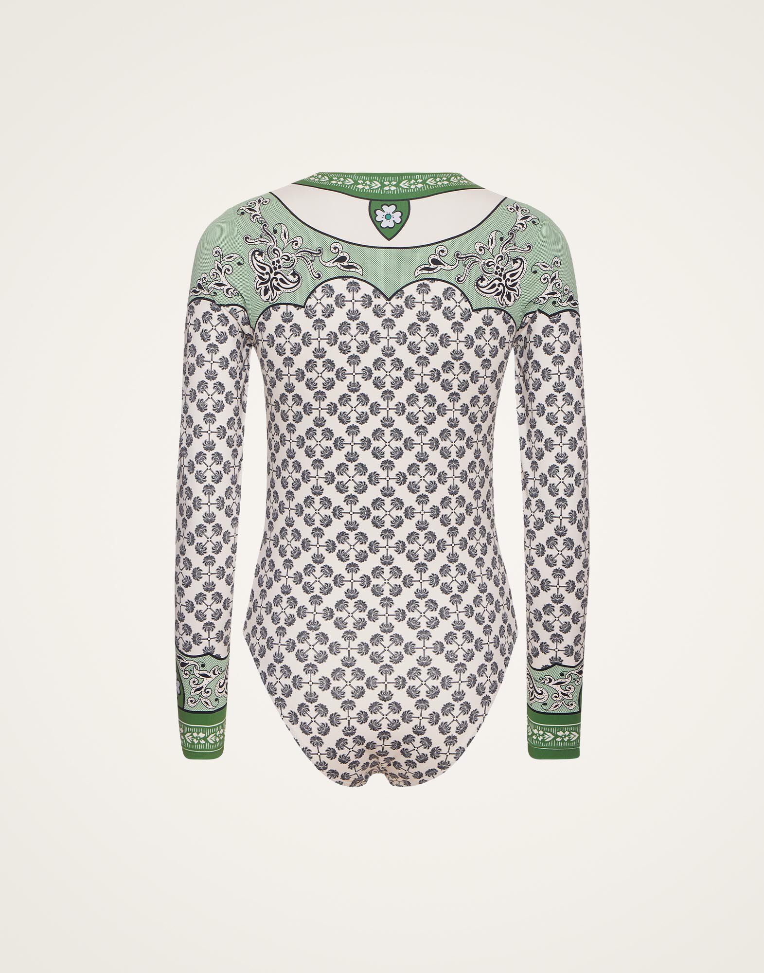 Surf Suit in Mirage Placée Green for Women | La DoubleJ