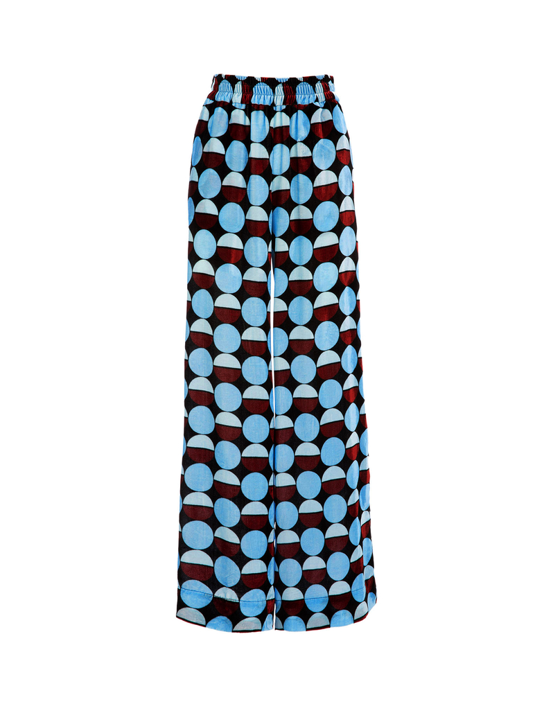 LaDoubleJ Palazzo Pants LaDoubleJ Palazzo Pants Sfere Azzurro TRO0003VEL004SFE0003