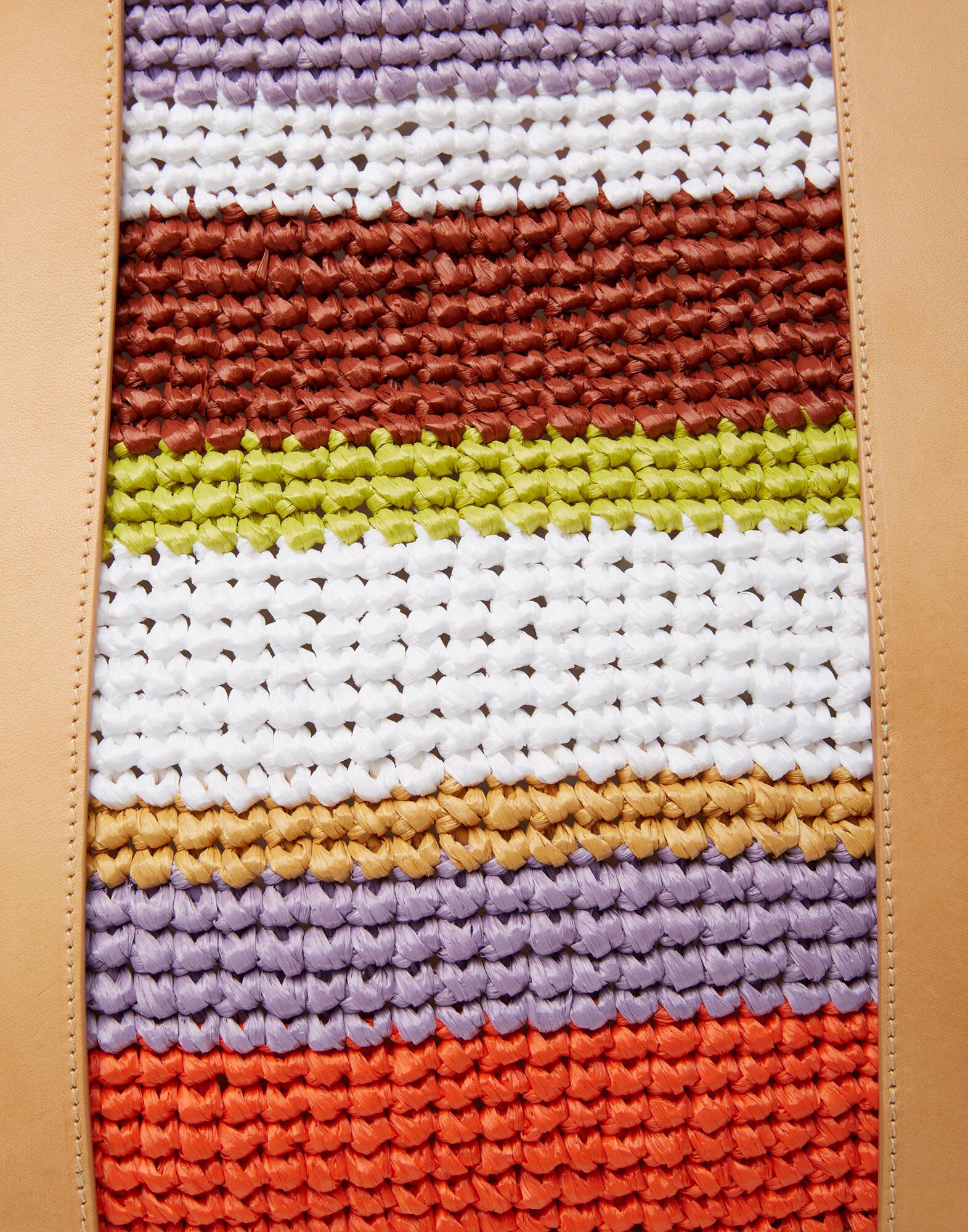 La DoubleJ Tote Raffia Bag Multicolor White BAG0042RAF003MUL0053