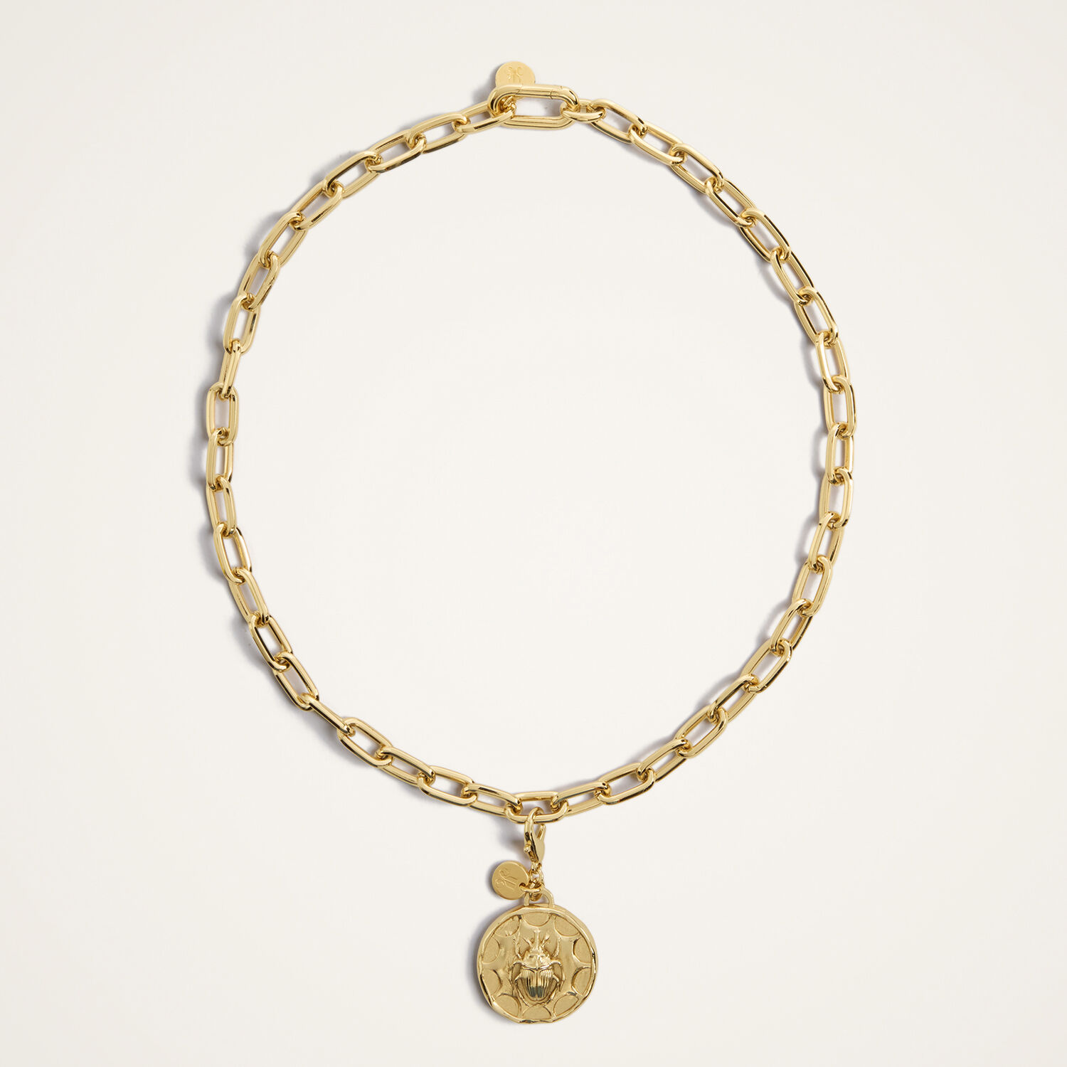 La Doublej Scarab Charm In Gold