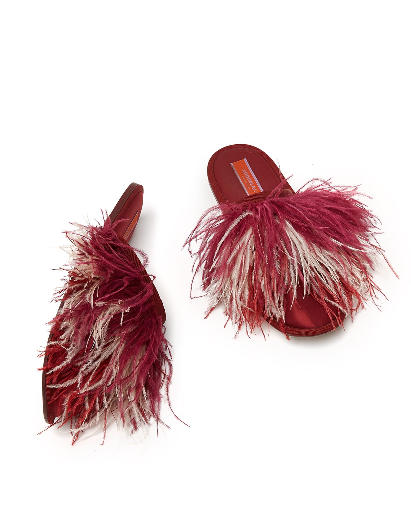 La DoubleJ Feather Slipper Solid Bordeaux SHO0007RAS005BOR0001