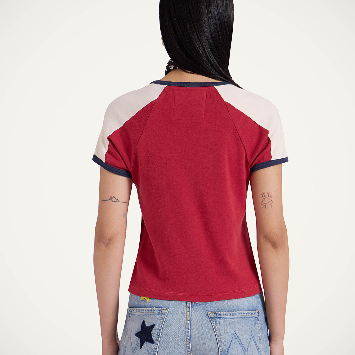  La Doublej T-shirts & Sweatshirts Women - Itty Bitty Concert Racer T-shirt Ciao Mamma! Red Xs 100% Cotton 
