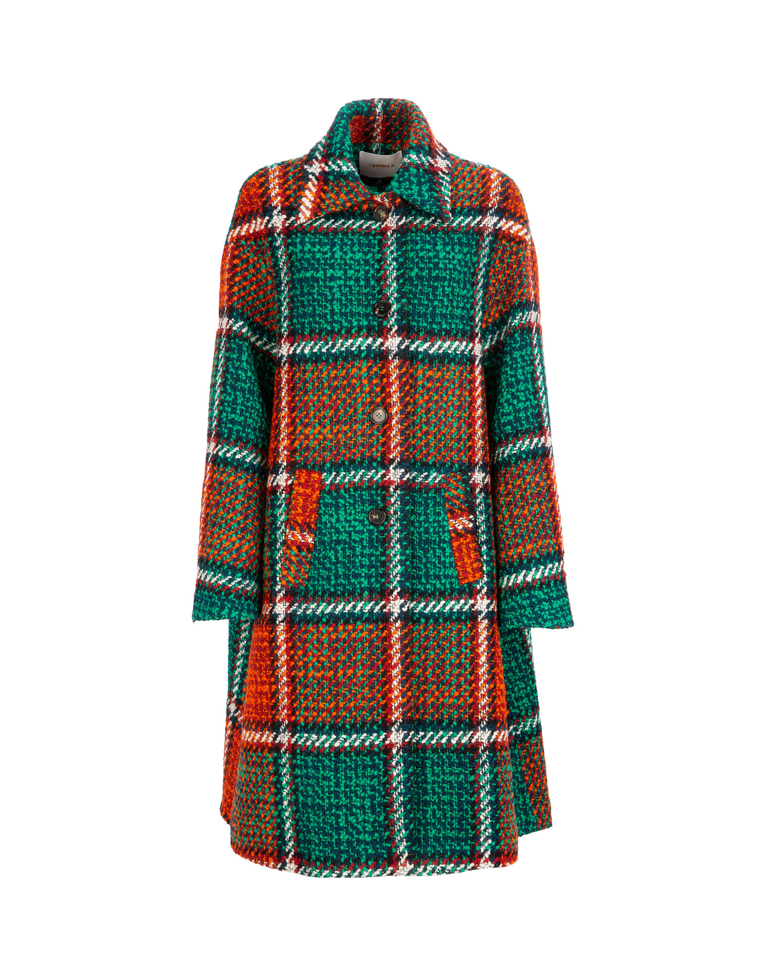 LaDoubleJ Boxy Coat Check Multicolor JAC0014WOL002CHE0005