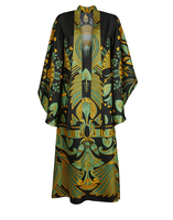 La DoubleJ Magnifico Midi Dress The Nile Plac&eacute;e Black DRE0612SIL001NIL01BL01