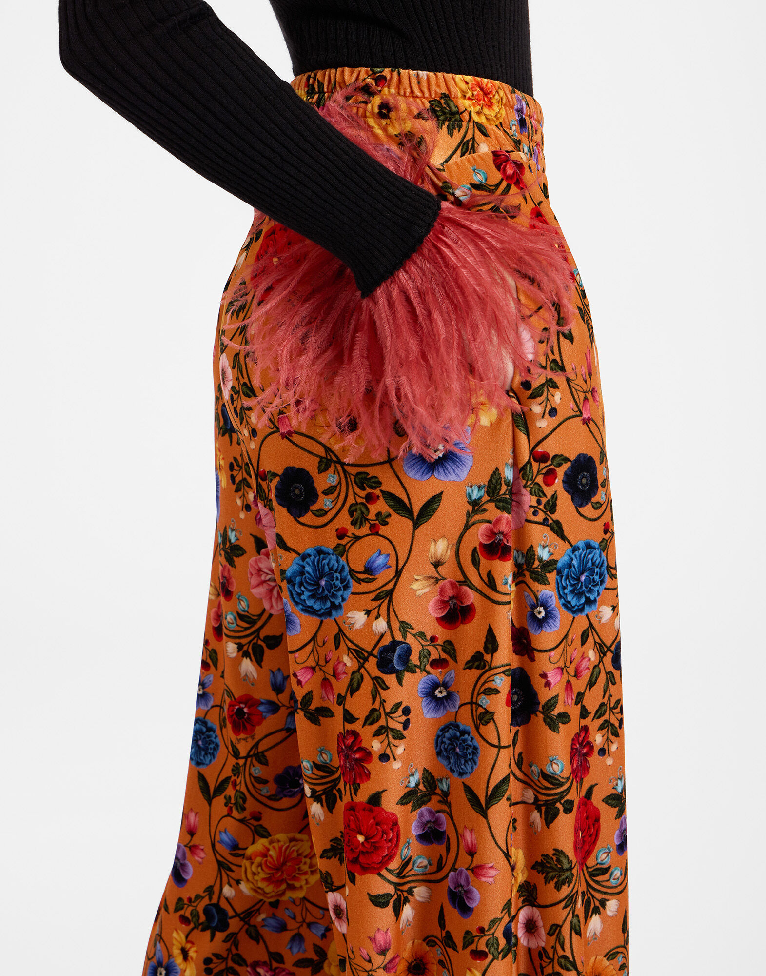 La DoubleJ Palazzo Pants Botticelli Rust TRO0003VEL006CEL01OR04