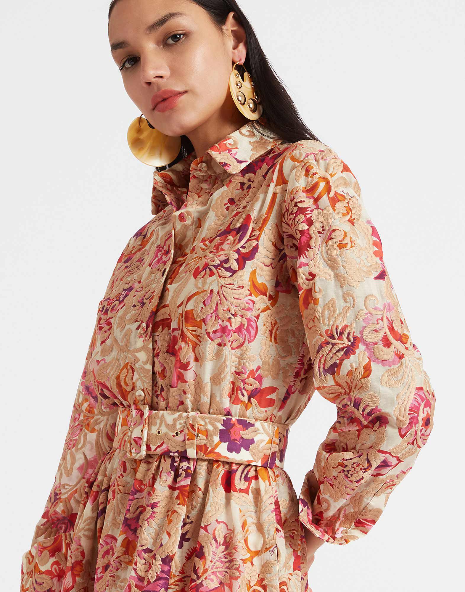 La DoubleJ Bellini Dress Hottie Cream DRE0016EMB029HOT01WH03