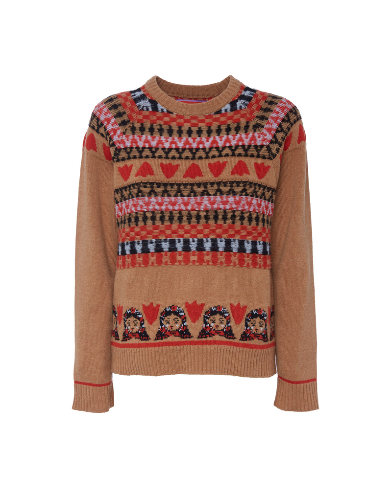 La DoubleJ Maiden Sweater La DoubleJ Maiden Sweater Camel PUL0092KNI059VAR0113