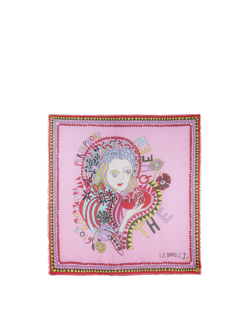 LaDoubleJ Square Scarf LaDoubleJ Square Scarf Persephone SCA0006MOC001PRS0001
