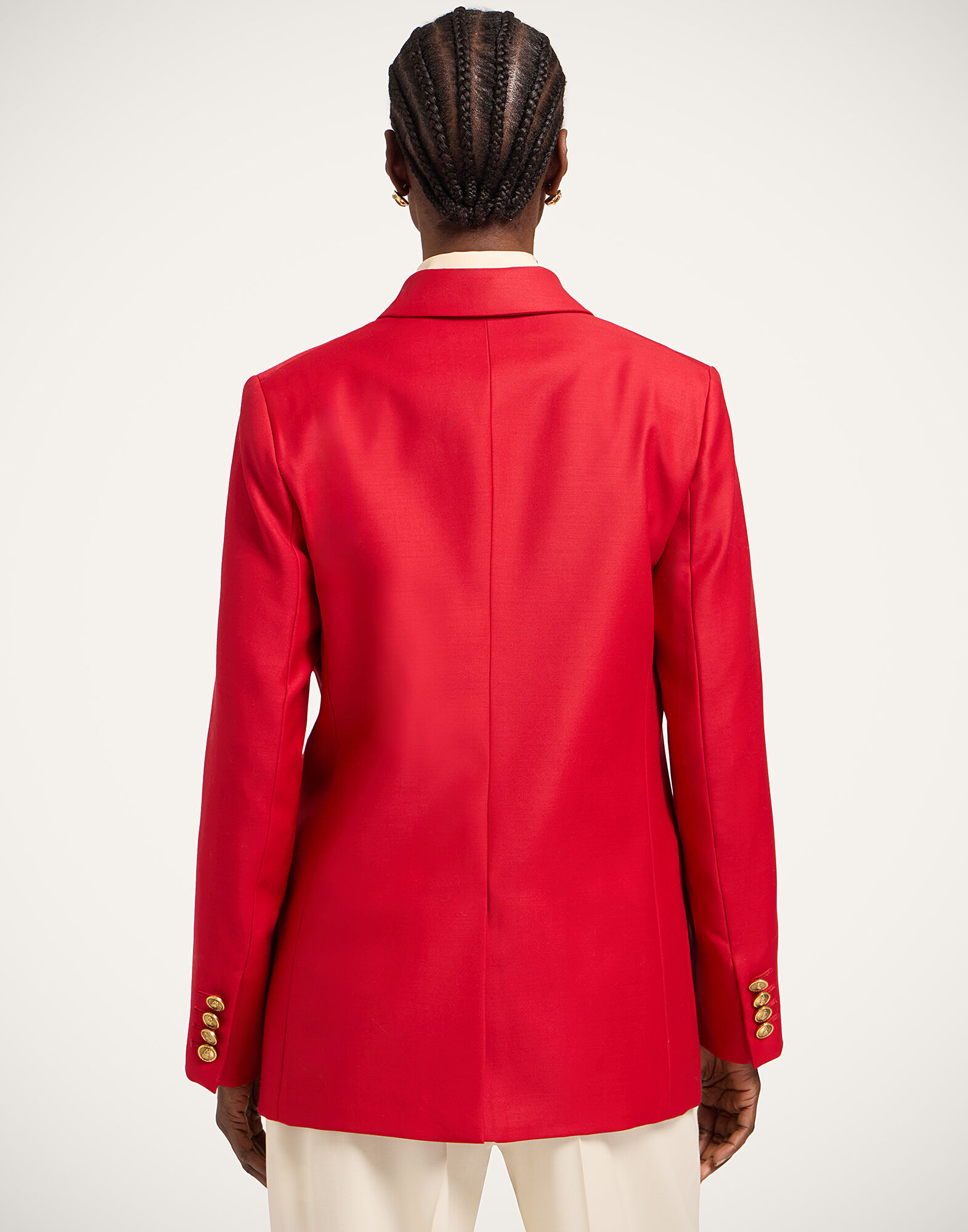 La DoubleJ Jagger Jacket Solid Red JAC0148WOL035SOLIDRE01