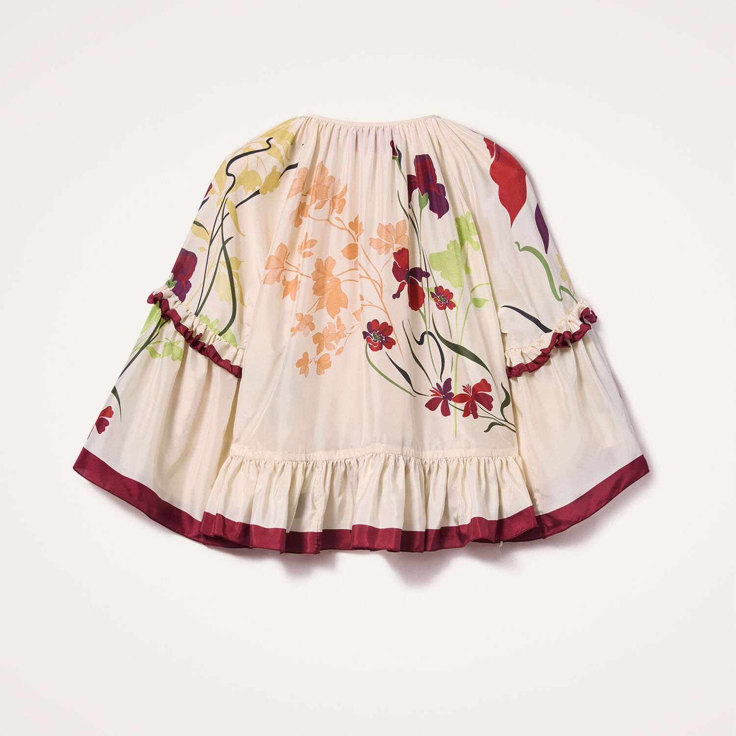 La Doublej Ruffled Blouse In Corsage Placée Ivory
