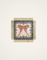 La DoubleJ Reversible Fringe Foulard 90 La DoubleJ Reversible Fringe Foulard 90 Mariposa Placée Celeste SCA0073SIL006MAR07BU12