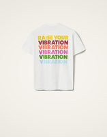 La DoubleJ Raise Your Vibration T-Shirt La DoubleJ Raise Your Vibration T-Shirt Solid Print TSH0020JER032SOP04WH05