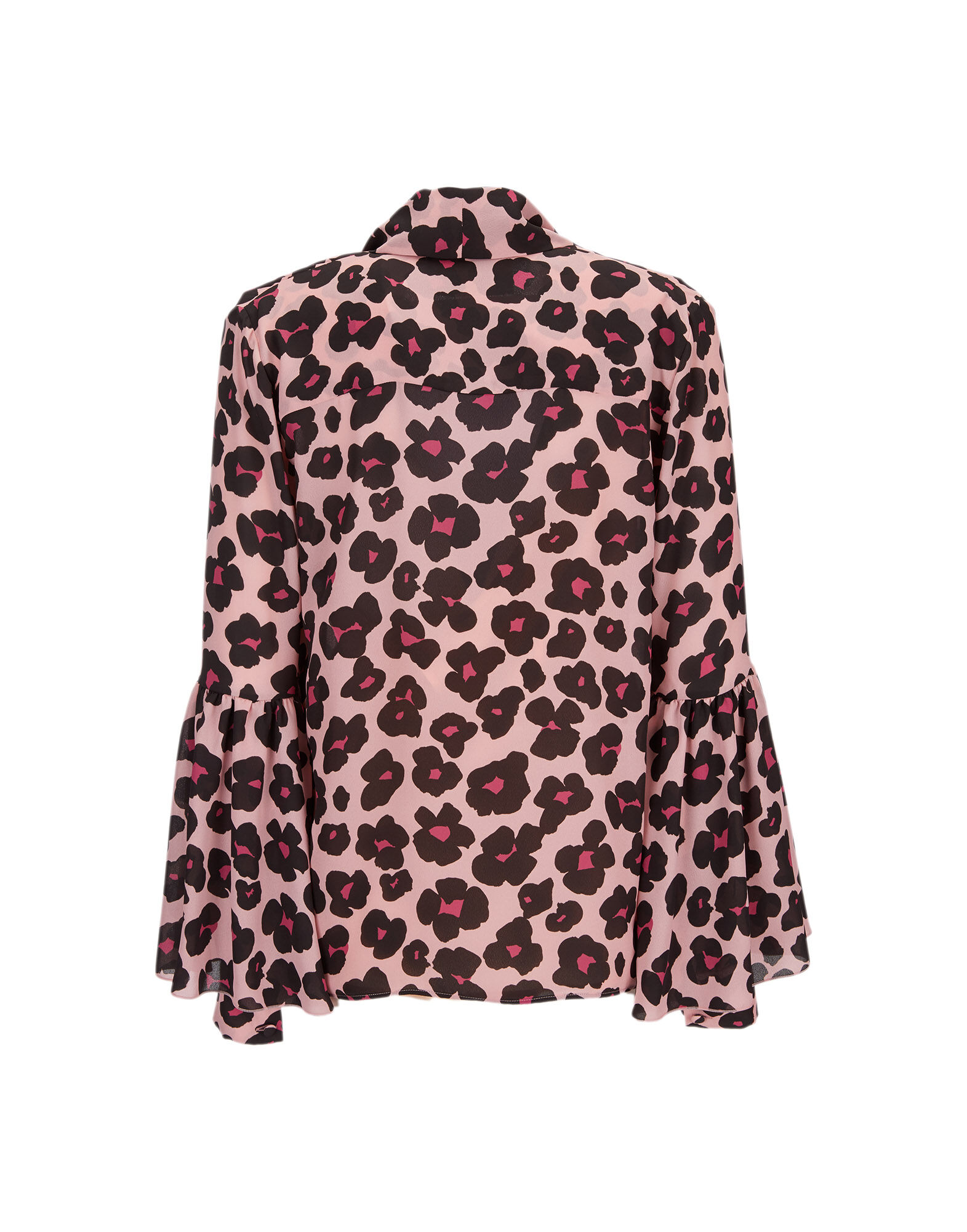 LaDoubleJ Carmen Shirt Flower Leopard Rosa SHI0035DBG001FLL0003