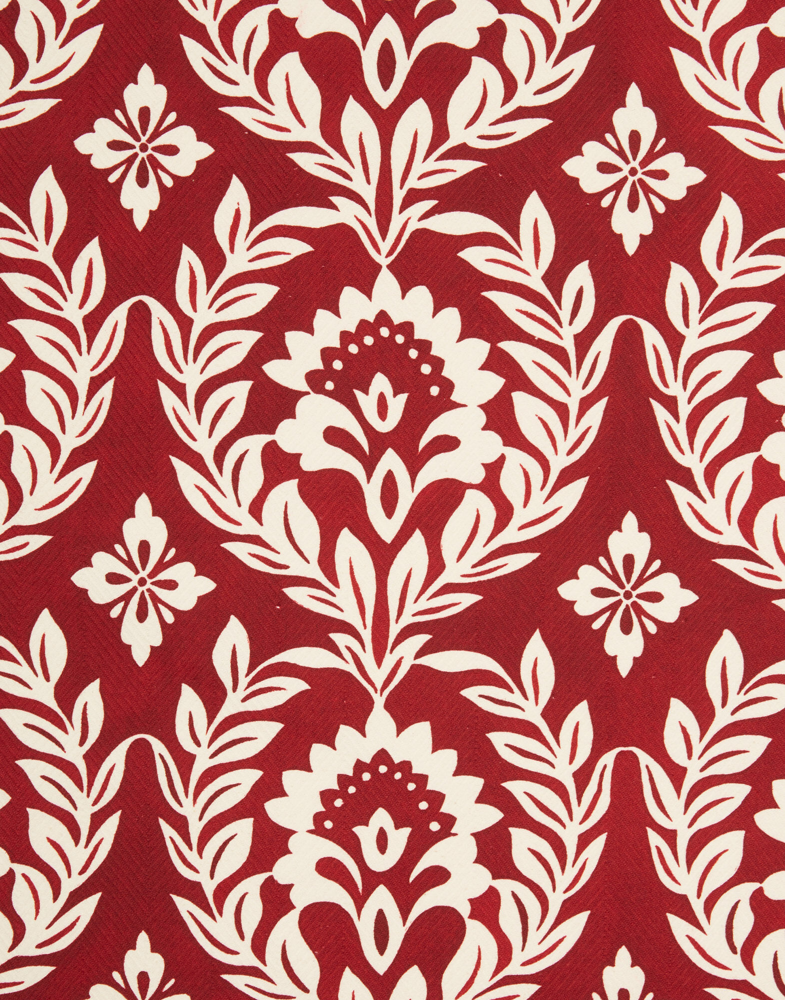 La DoubleJ Herringbone Runner Garland Bordeaux RUN0001COT040GRL0012