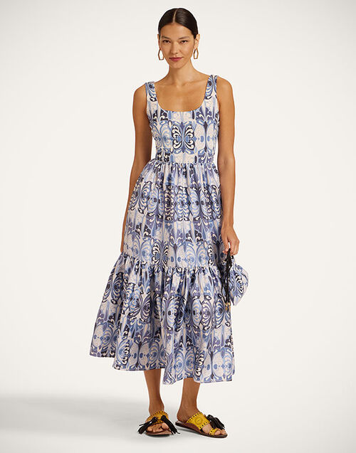 La DoubleJ Capri Dress Cocoon Blue DRE0479SIL001COC01BU03