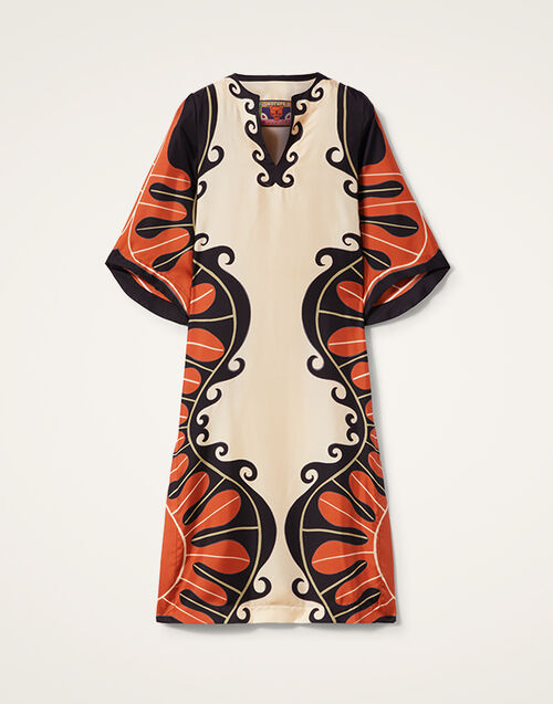 La DoubleJ The Kaftan La DoubleJ The Kaftan Pacific Placée Dark Orange DRE0564SIL001PCF03OR03