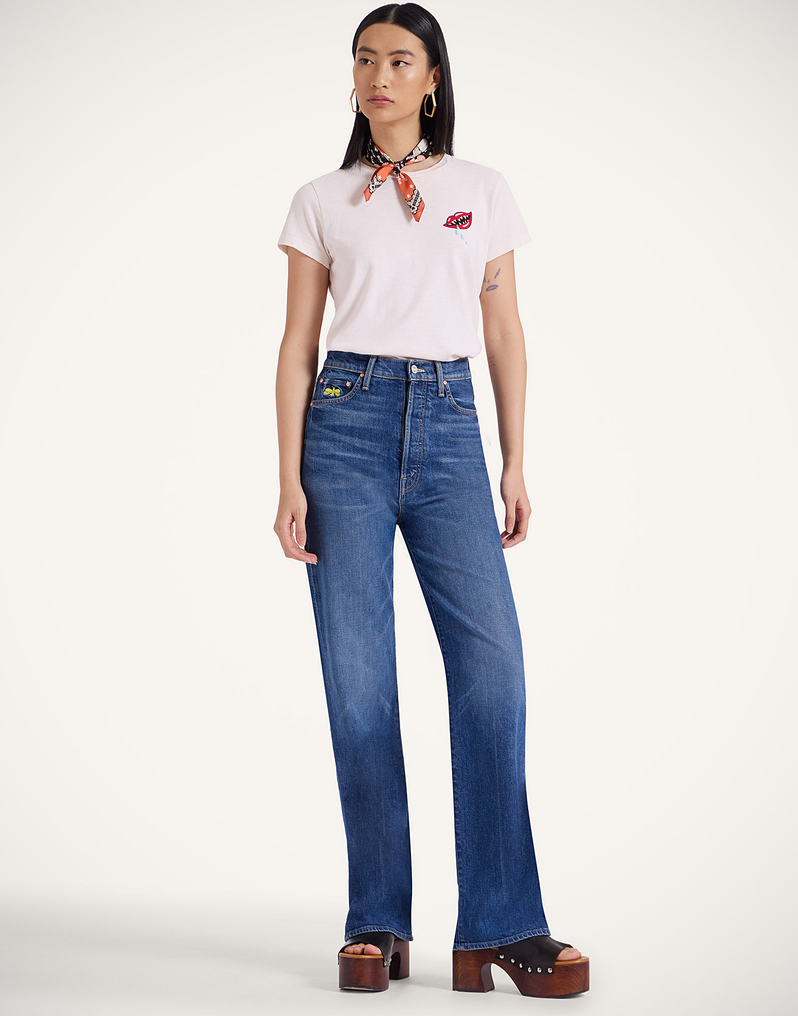 La DoubleJ The Tune Up Maven Sneak Jeans La DoubleJ The Tune Up Maven Sneak Jeans Middle Child Blue TRO0166DEN011MDC01BU03