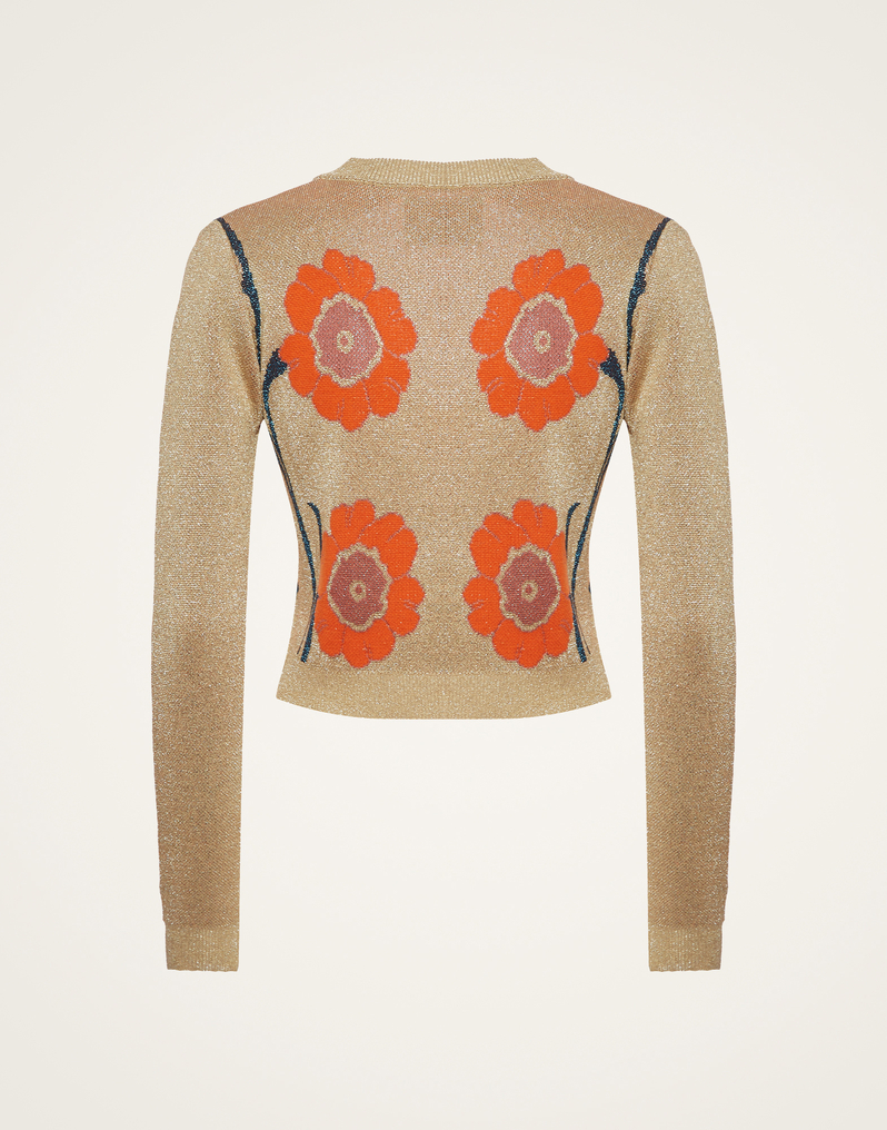 La DoubleJ Daisychain Mini Cardigan La DoubleJ Daisychain Mini Cardigan Orange & Gold PUL0181KNI097VA209YE05
