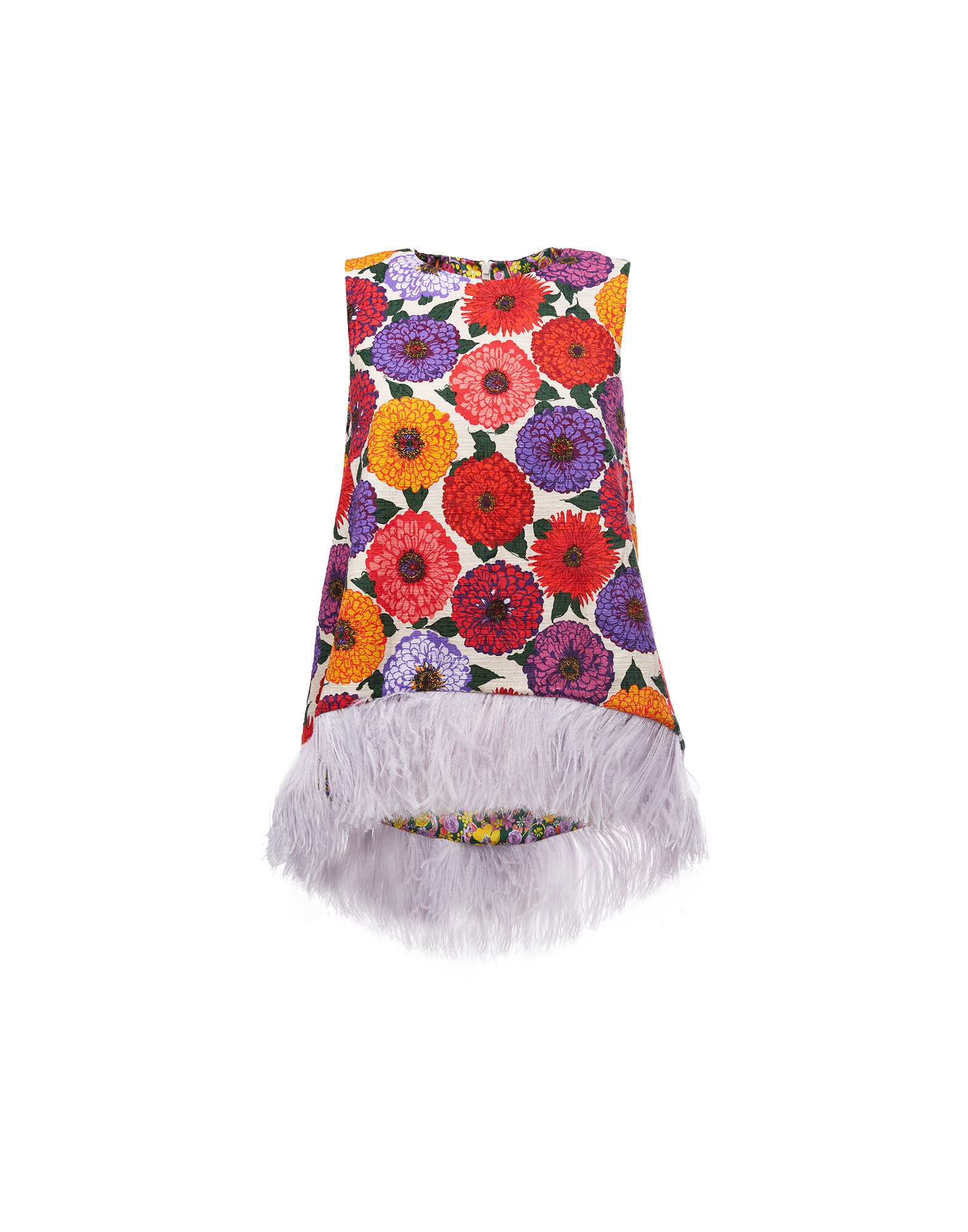 La DoubleJ La Scala Top (With Feathers) Zinnie TOP0013COT005ZIN0001