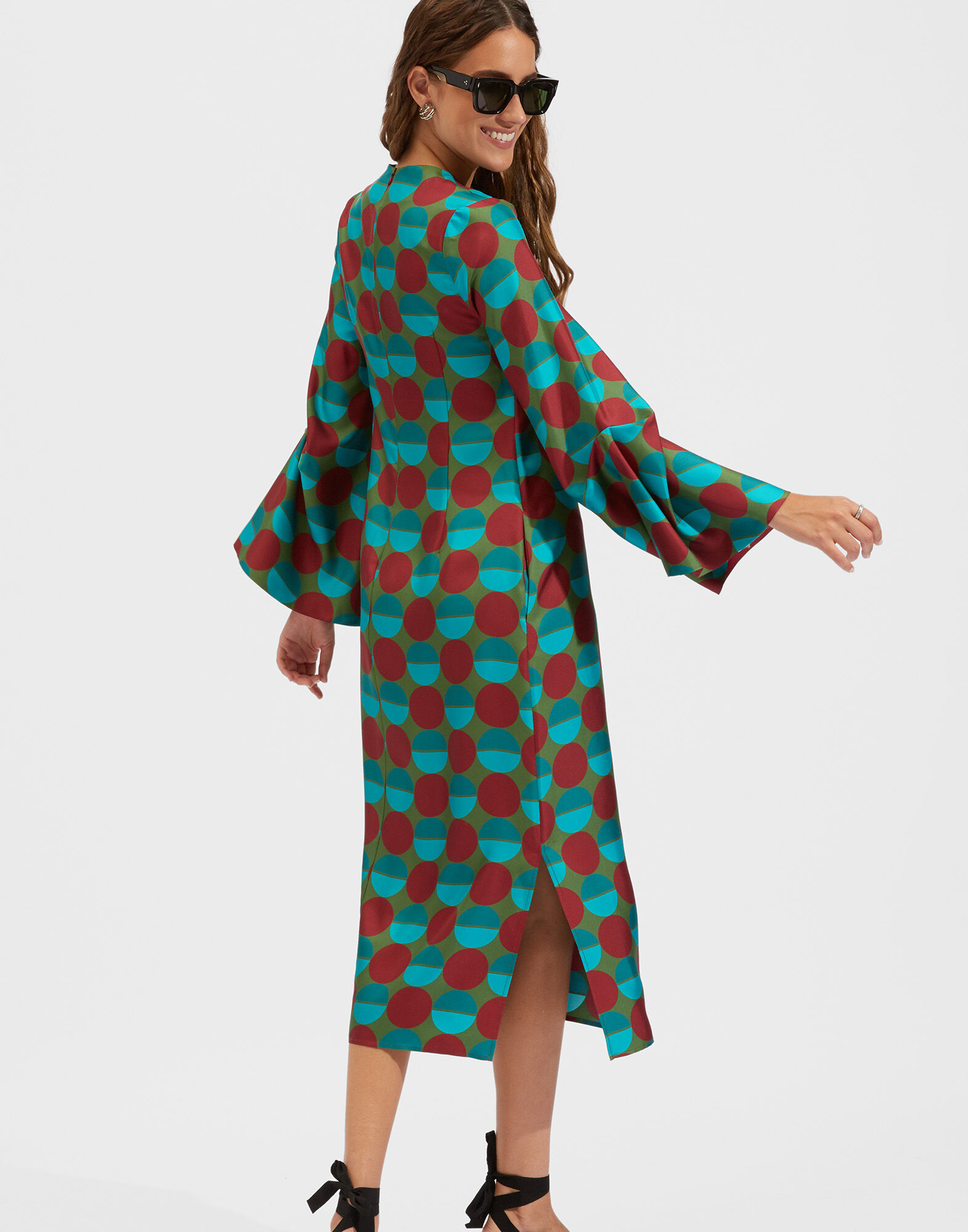 La DoubleJ Flicker Dress Sfere Grandi Verde DRE0436SIL001SFE0015