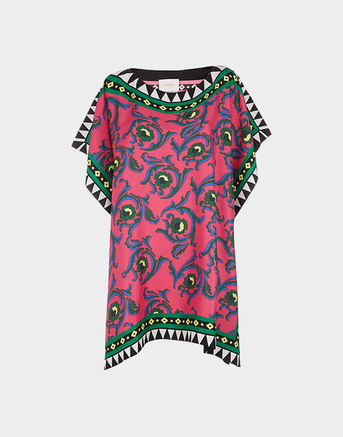LaDoubleJ Scarf Dress Cartwheel Fuxia DRE0223SIL006CRW0003