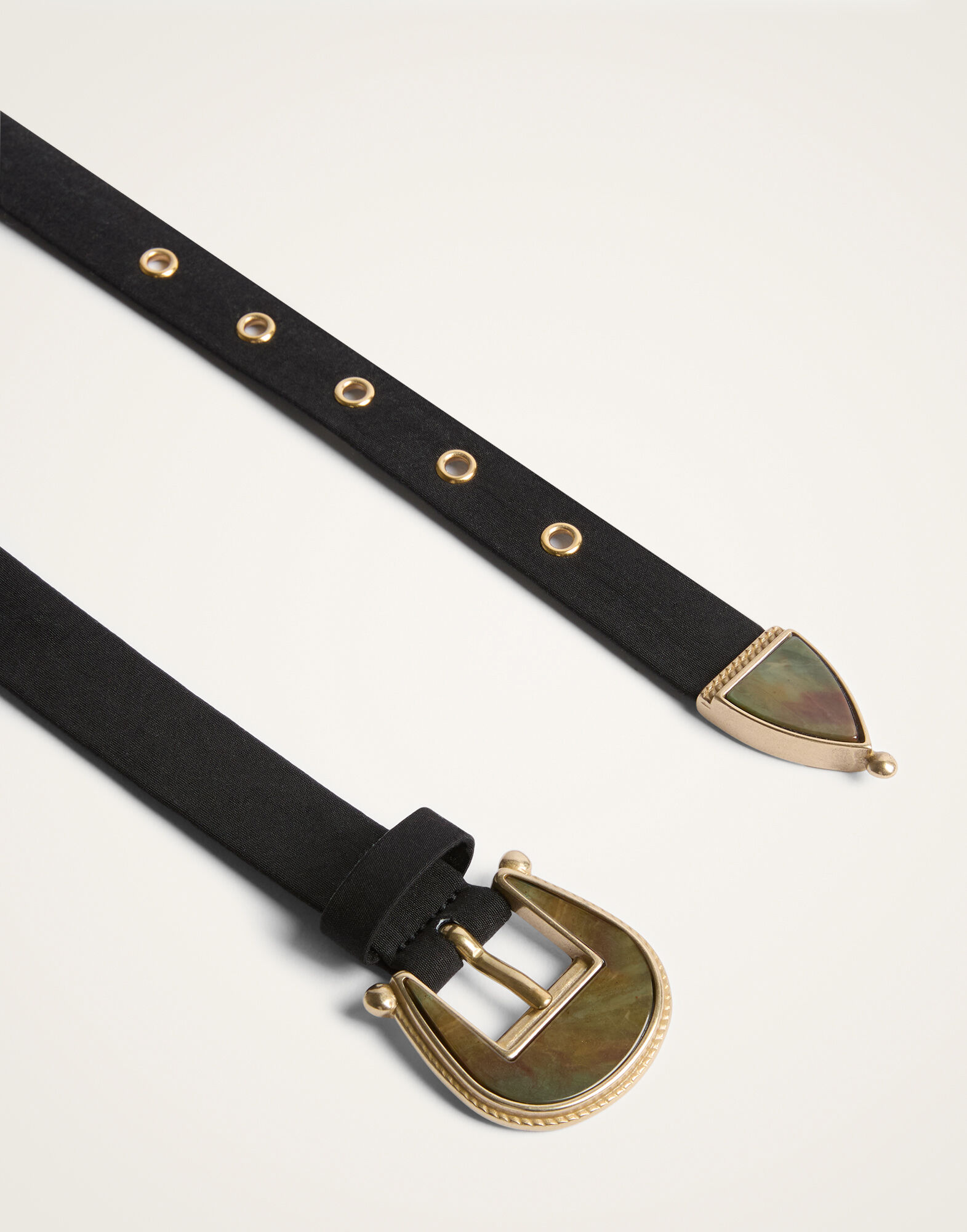 La DoubleJ Cinch Belt Solid Black BEL0013COT064SOLIDBL01