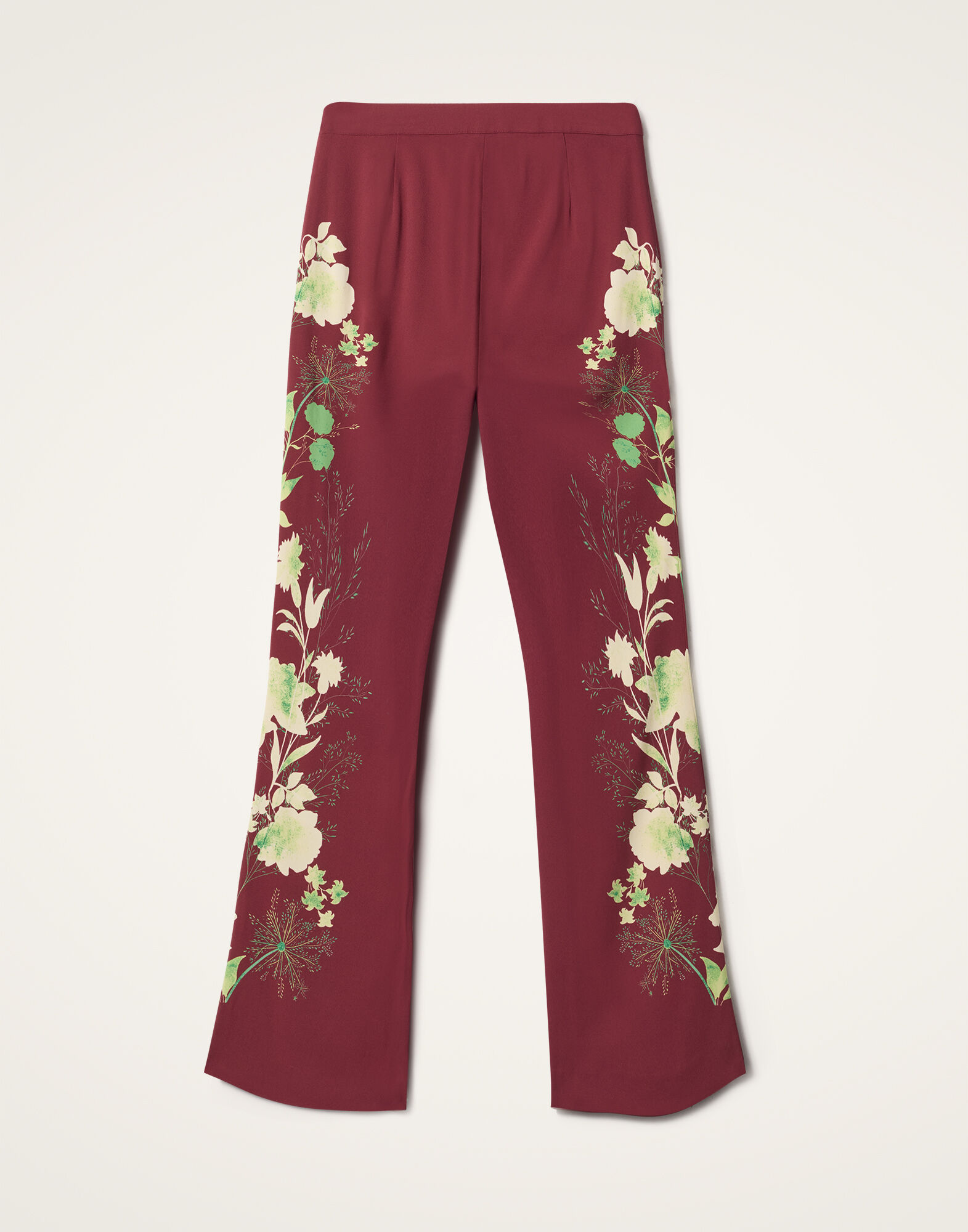 La DoubleJ Stretch Pants Woodland Plac&eacute;e Burgundy TRO0054VIS011WOD01RE02
