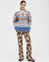 LaDoubleJ Engadina Sweater LaDoubleJ Engadina Sweater Hippie Bianco PUL0042KNI032HIP0002