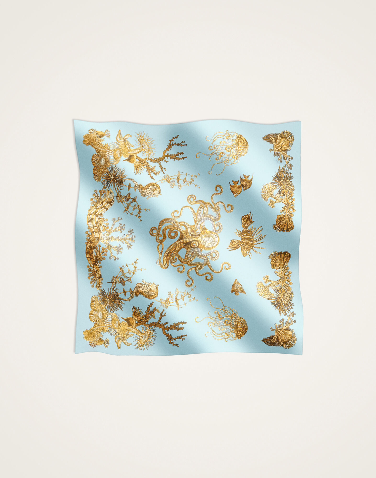La DoubleJ Pareo Oceania Plac&eacute;e Light Blue SCA0051COT003OCE01BU01