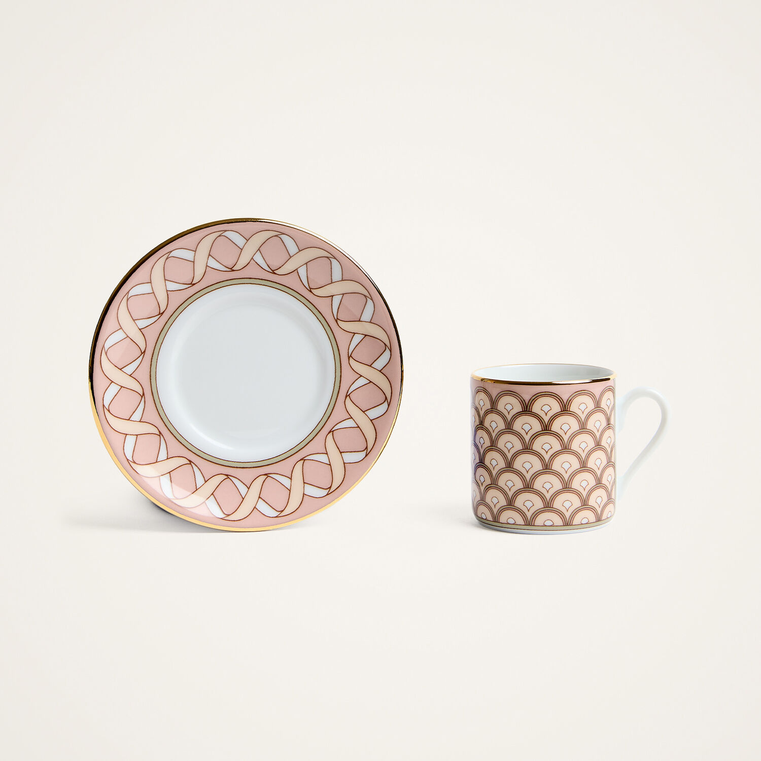 La Doublej Impero Espresso Cup Set Of 2 In Odysseus Dusty Pink