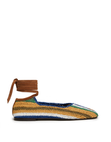 La DoubleJ Ballerina Flats La DoubleJ Ballerina Flats Multicolor Blu SHO0061RAF001MUL66BU03