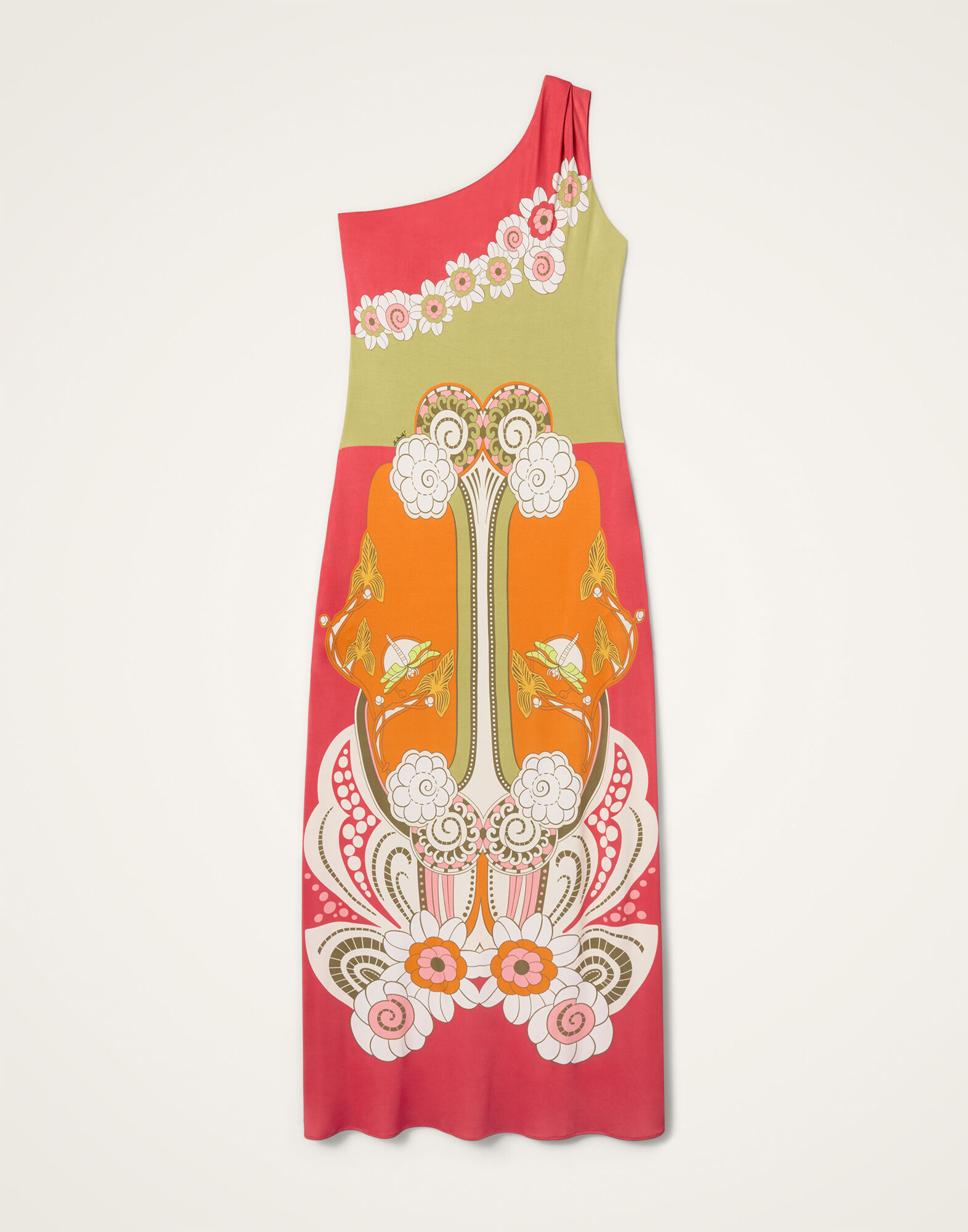 La DoubleJ Clingy Roy Dress Ambrosia Plac&eacute;e Orange DRE1058JER082AMB03OR02