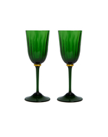 La DoubleJ Wine Glasses Set Of 2 Green GLA0020MUR001GRE0001