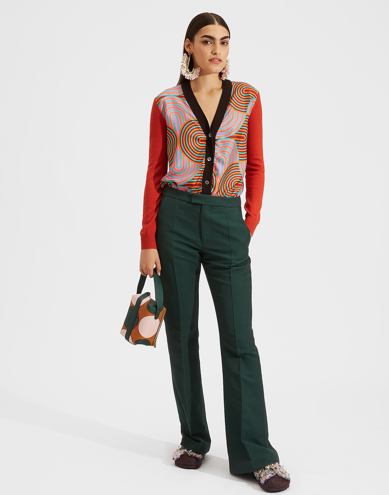 LaDoubleJ Gemini Cardigan LaDoubleJ Gemini Cardigan Slinky Rosso PUL0005KNI005SLI0002