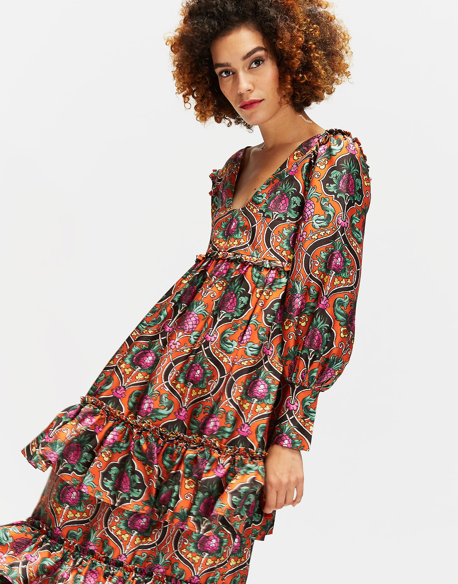 LaDoubleJ Casati Dress Ananas Arancio DRE0046SIL001ANA0002