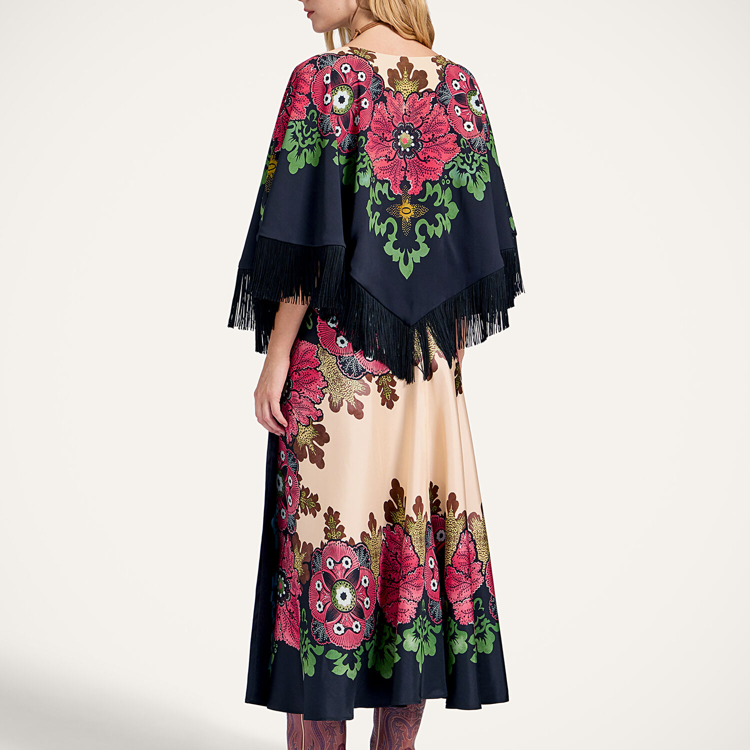 La Doublej Reversible Sarong Skirt In Multi