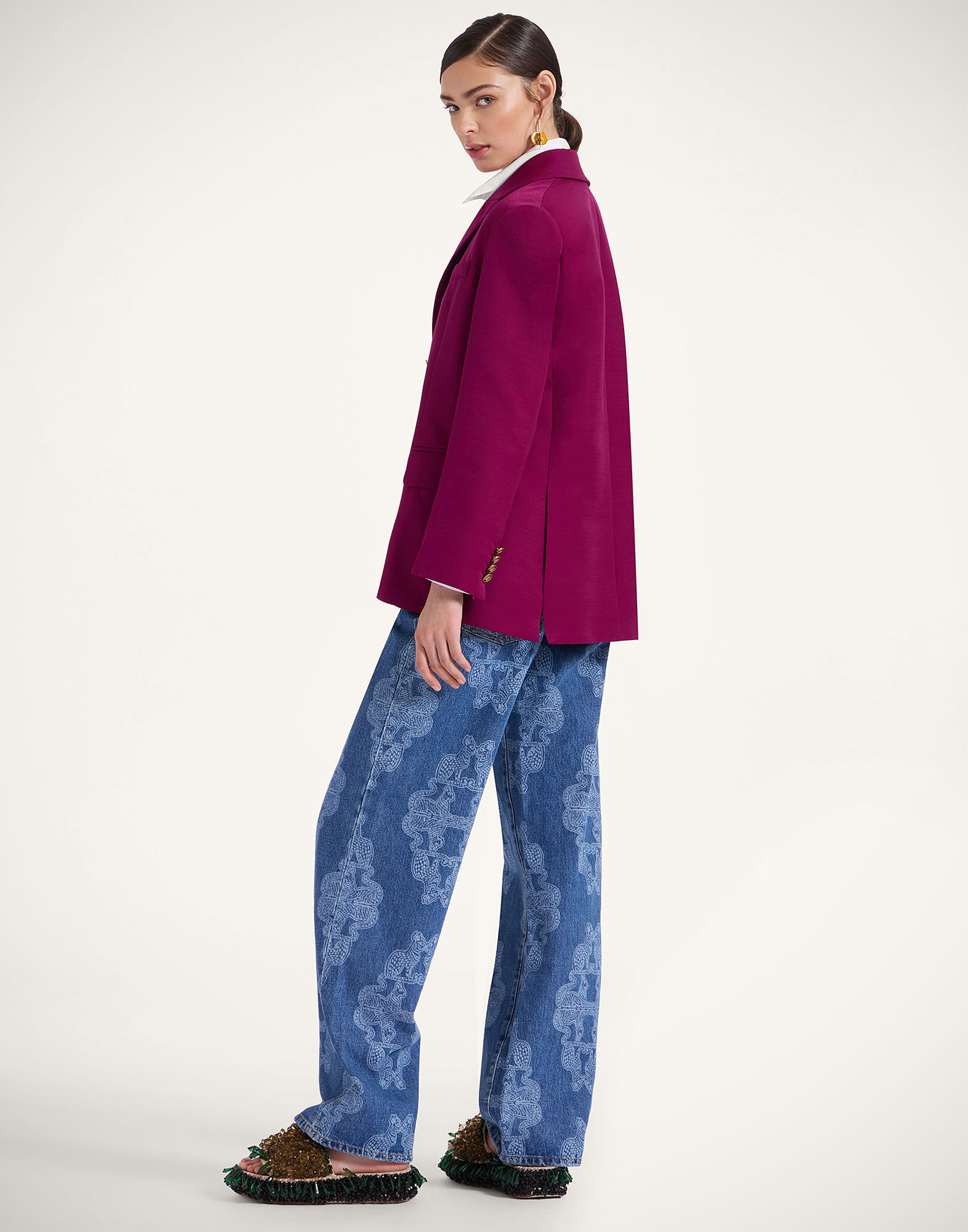 La DoubleJ Better Than Your Boyfriend's Jeans Bast Blue TRO0091DEN006BAS02BU03